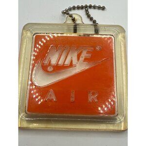Vintage Nike Air Keychain Orange Logo Collectible Accessory